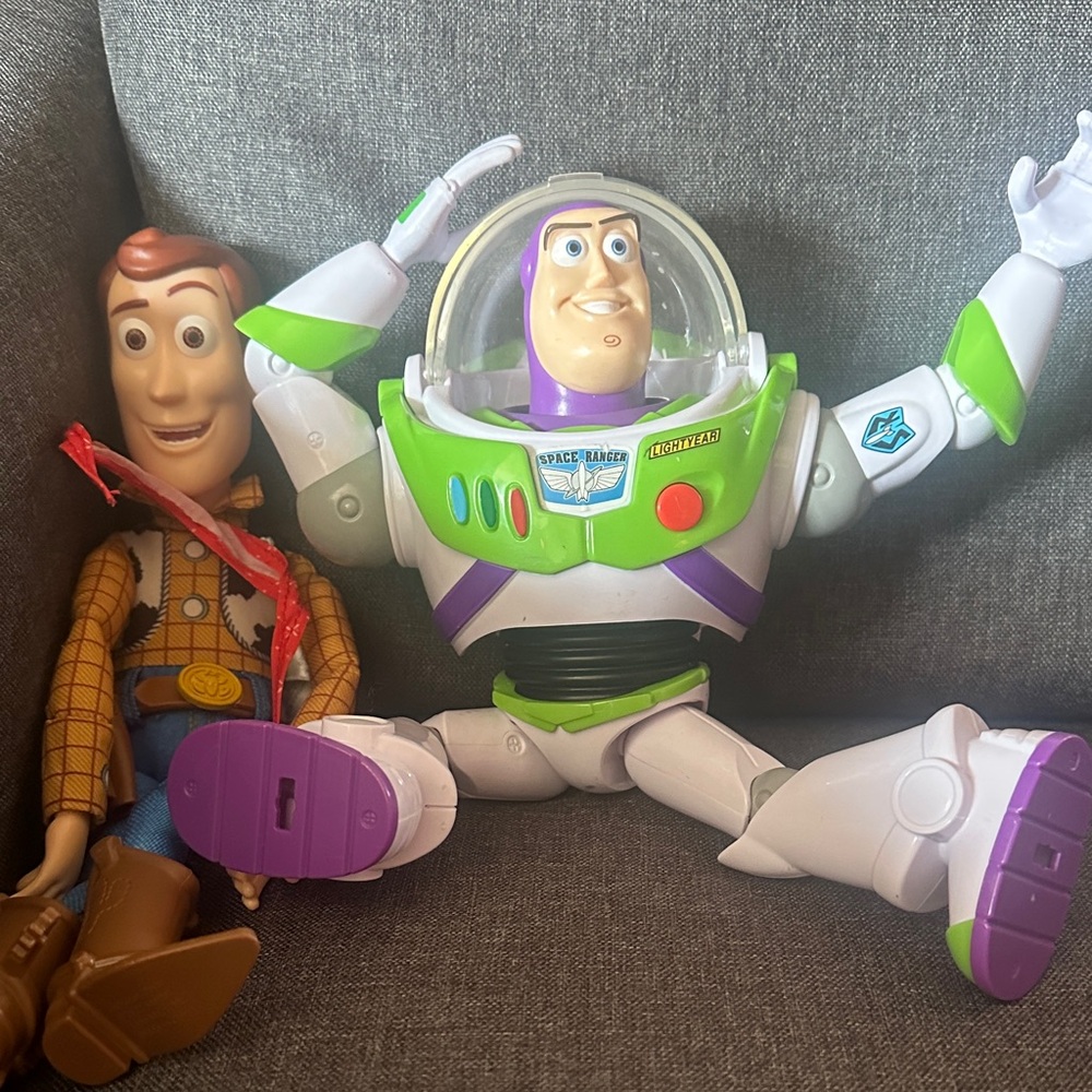 Toy Story Buzz Lightyear and woody - White, Green, Purple
